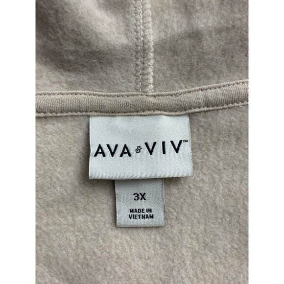 Ava & Viv Tan Hoodie Sweater - Picture 11 of 12